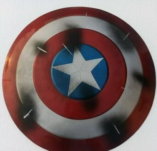 Captain America Shield Endgame Avengers Metal Steel 24 pouces Décor cadeau...