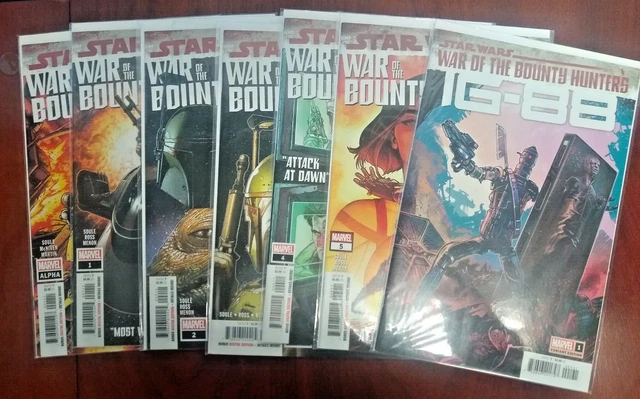 Star Wars War Of The Bounty Hunters complete 1 2 3 4 5 + Alpha IG-88 1 Boba Fett