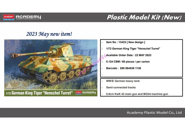 RYEFIELD MODEL PANZERKAMPFWAGEN VI King Tiger Ausf. B Sd.Kfz. 182