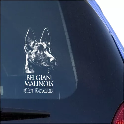 Belgian Malinois Clear Vinyl Decal Sticker For Car Or Truck Window,Dog Art Print