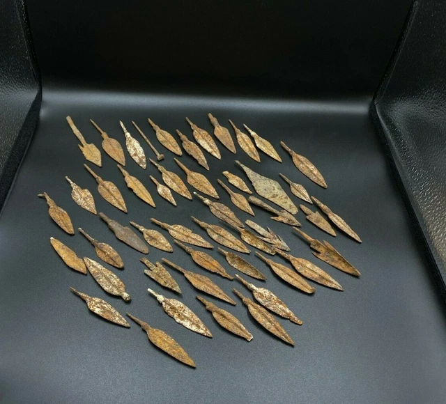 Lot 48 Antique War Swords Arrows Head Spears Iron Age Ancient Roman's Wholesale