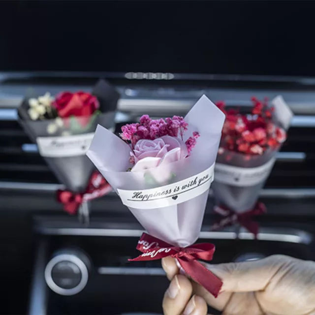 Bouquet Car Fragrance Mini Natural Dried Flower Auto Vent Air Freshener