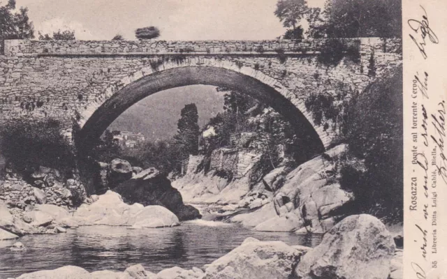 Biella - Rosazza - Ponte sul Torrente Cervo - fp vg 1907