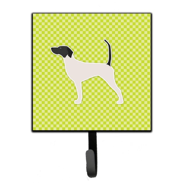 "Caroline's Treasures English Pointer Checkerboard Green Leash or Key Holder ...