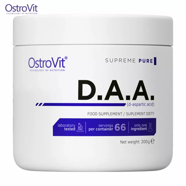 OSTROVIT DAA 200 g - D-Asparaginsäure-Reinpulver-Testosteron-Booster-Supplement