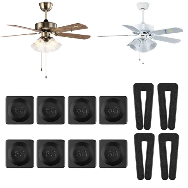 Balance Clamp Accessories 4 Sets 42*18*7mm Balancing Kit Black Ceiling Fan