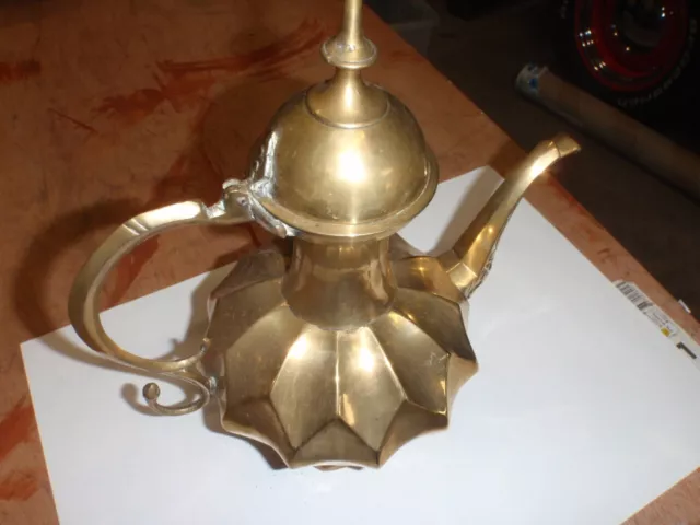 Vintage Brass Teapot 270mm high