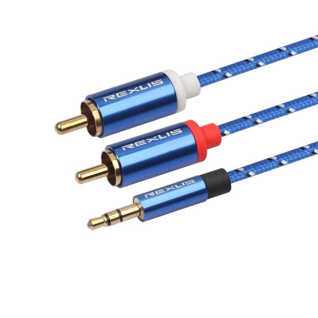 SPEAKER STEREO CABLE 3.5 Mm Audio Line Sound Transmission RCA £5.42 ...