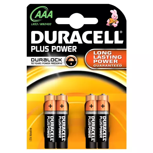 Cf 4 Pcs Duracell Plus Batterie Pile Alcalin Micro Stylet MN2400 1,5W