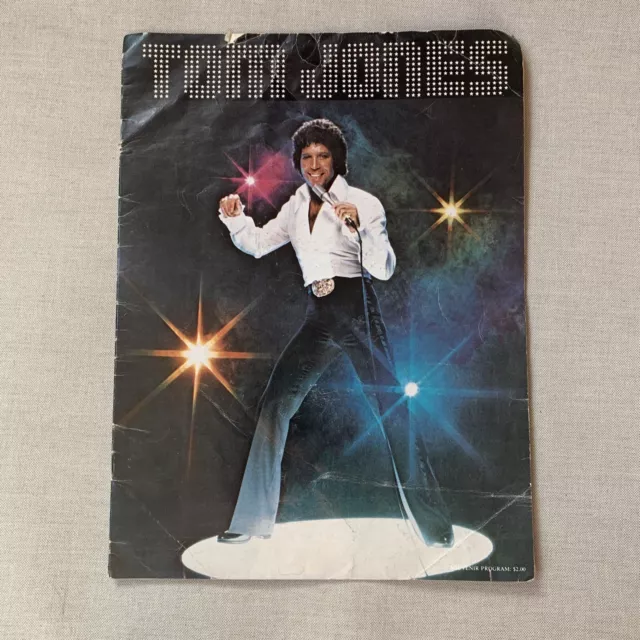 1978 TOM JONES - Vintage Tour Book Concert Program Souvenir Fan Club