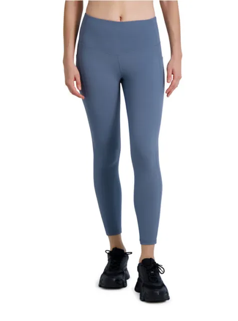 Gaiam Women's Om High Rise Waist Yoga Pants Black 29'' - Performance  Spandex Compression Leggings 