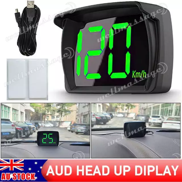 Digital Speedometer Universal GPS Car HUD Head Up Display MP/H Speed Display OZ