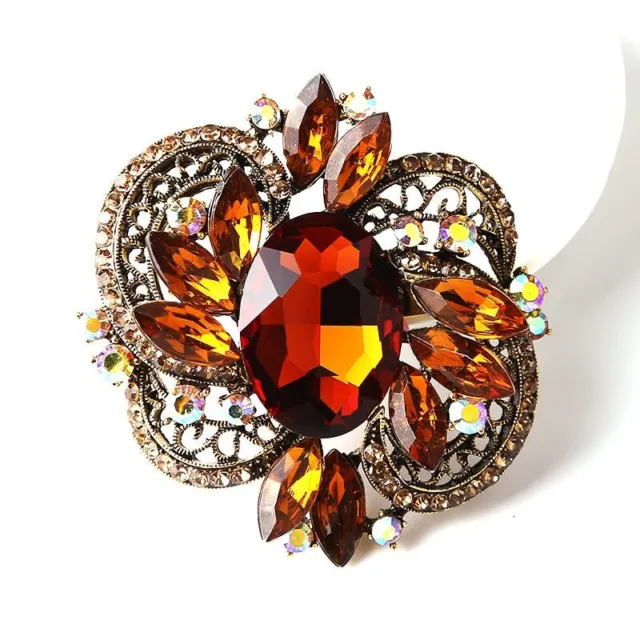 Women Elegant Noble Vintage Brooches & Pins Enamel Pin Antique Jewelry Gift