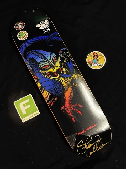 Planche De Skateboard Powell Peralta Steve Caballero Dragon Foil Gold - Signée - Neuf