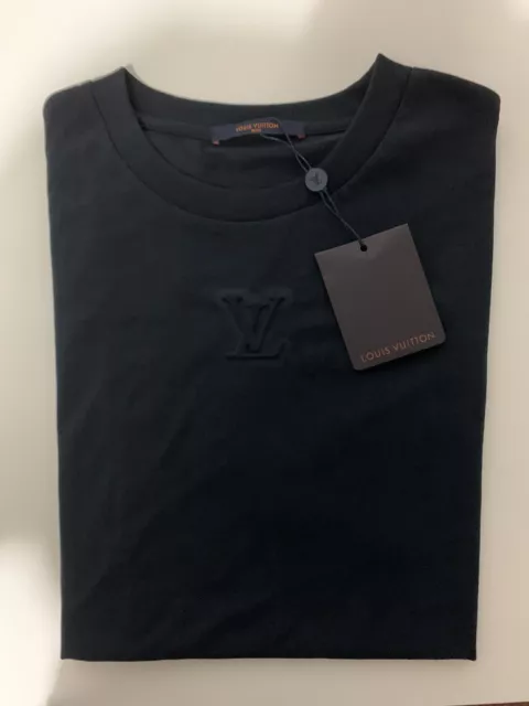 Louis Vuitton, Shirts, Authentic 22fw Louis Vuitton Unisex 3d Lv Graffiti  Embroidered Tshirt