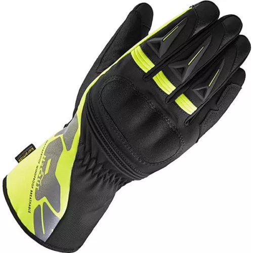 Spidi Alu-Pro Wp Moto Impermeable Transpirable Guantes de Cuero - Negro/Amarillo