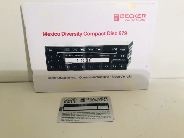 Câblage Autoradio BECKER MEXICO 8 Broches, 6m - Occasion, Pour Mercedes