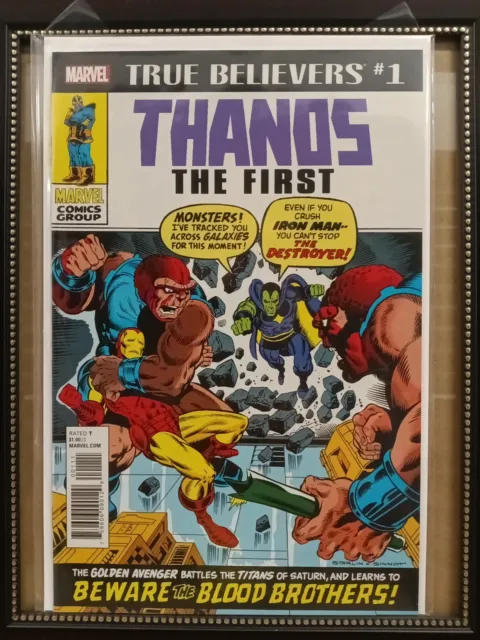 THANOS THE FIRST#1 NM 2018 'TRUE BELIEVERS"  MARVEL COMICS. Nw160