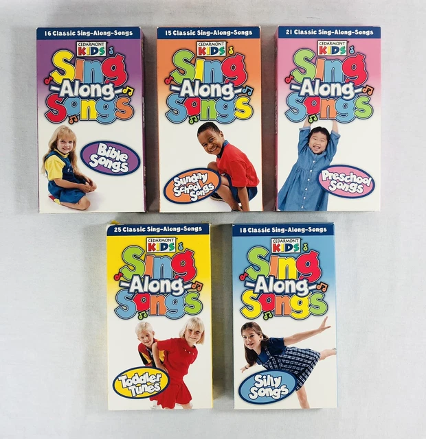 CEDARMONT KIDS VHS Lot Bible Sunday School Preschool Toddler Silly Sing cedarmont-kids-vhs-lot-bible-sunday-school-preschool-toddler-silly-sing