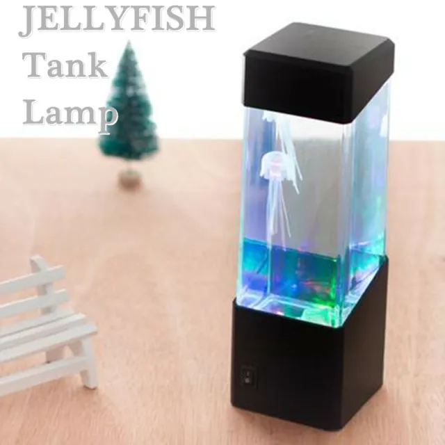 LED 7-Color Changing Jellyfish Lamp Aquarium Bedside Night Atmosphere Mood Light