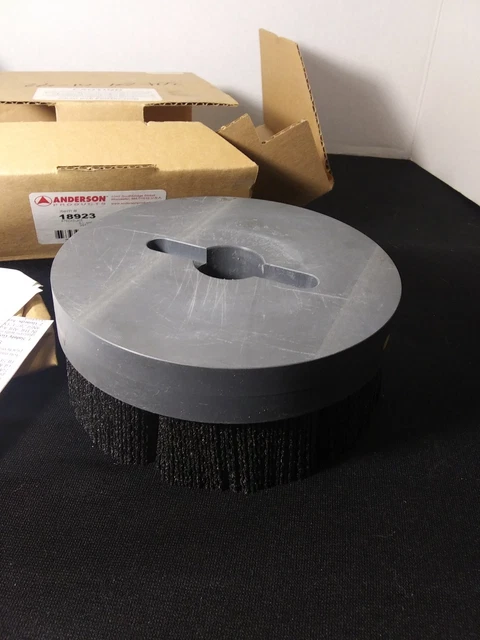 ANDERSON PRODUCTS 18923 Nylox Disc Brush 6" Diameter .055/80CG PVC Backing