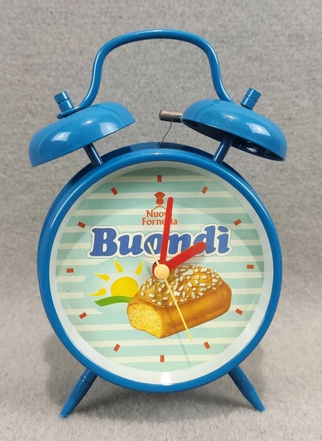 OROLOGIO SVEGLIA BUONDì NUOVA FORNERIA MOTTA FUNZIONA SVEGLIA NON SUONA VINTAGE