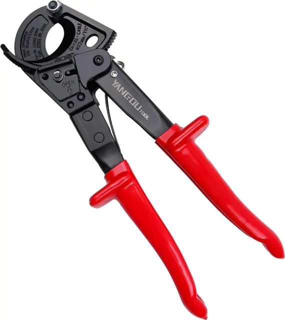 Yangoutool Ratchet Cable Wire Cutter and Heavy Duty Aluminum Copper Ratchet Cabl