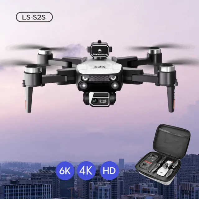 Mini Faltbar WiFi FPV Drohne Mit 4K/6K-HD GPS Kamera RC Quadrocopter Drone