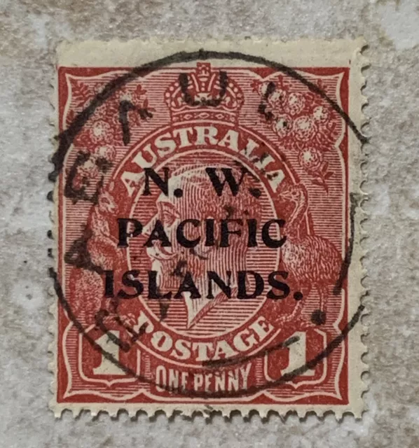 1915 New Guinea Stamp Mi. #21 Nw Pacific Islands Ovpt Rabaul Son Cancel Type Iii