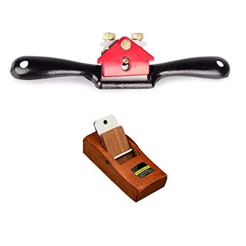 SpokeShave with Flat Base and Metal Blade for Wood Craft, Smooth planes woodwork