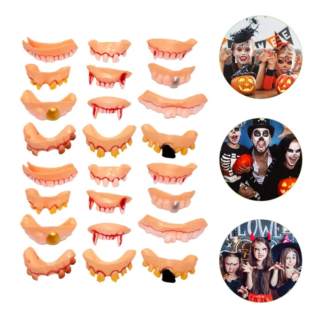 24 pz regali festa di Halloween protesi dentarie di Halloween costumi per bambini vestiti