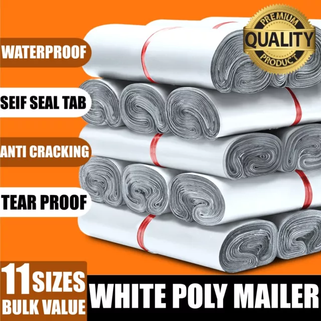 Poly Mailer Bag Mailing Satchel Plastic Courier Self Sealing Shipping Packing AU