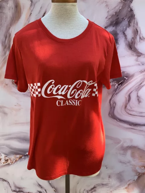 Coca Cola Womens Loose Fit Red T Shirt (Size XXL)