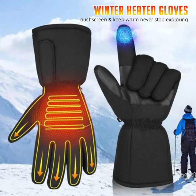 Heated Gloves Men Women Electric Rechargeable Battery Gloves Hand Warmer