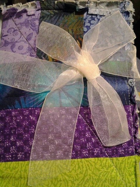 Handmade new junk journal Quilt pieced Cover Chickens Flowers