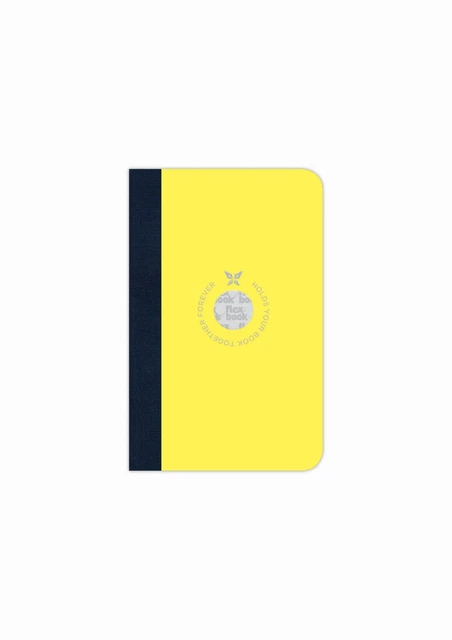 Flexbook Smartbook Foderata 160 Pagine Copertina Ecocarta 9*14cm/foderata/gialla