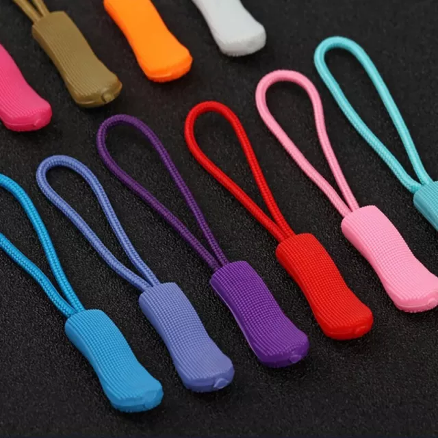 Zipper Pull Puller End Fit Rope Tag Replacement Clip Buckle Fixer Zip Cord BDI