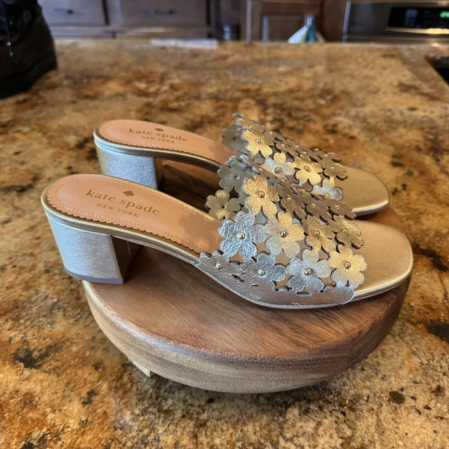 KATE SPADE NWT WO Box DAISY Mule Metallic Gold 7.5 List Value 199 129.00 PicClick