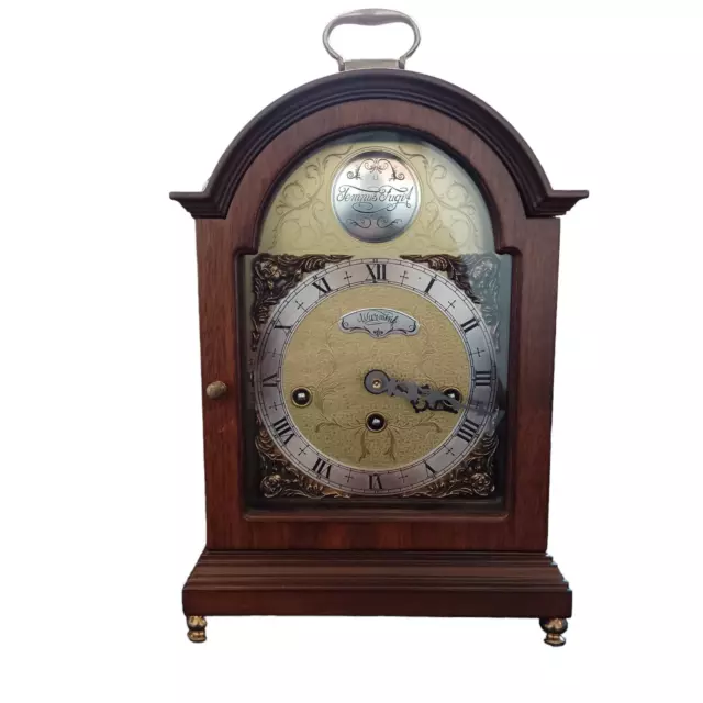 Vintage Wuba Warmink Dutch Wooden Mantle Clock Westminster Chimes No Key