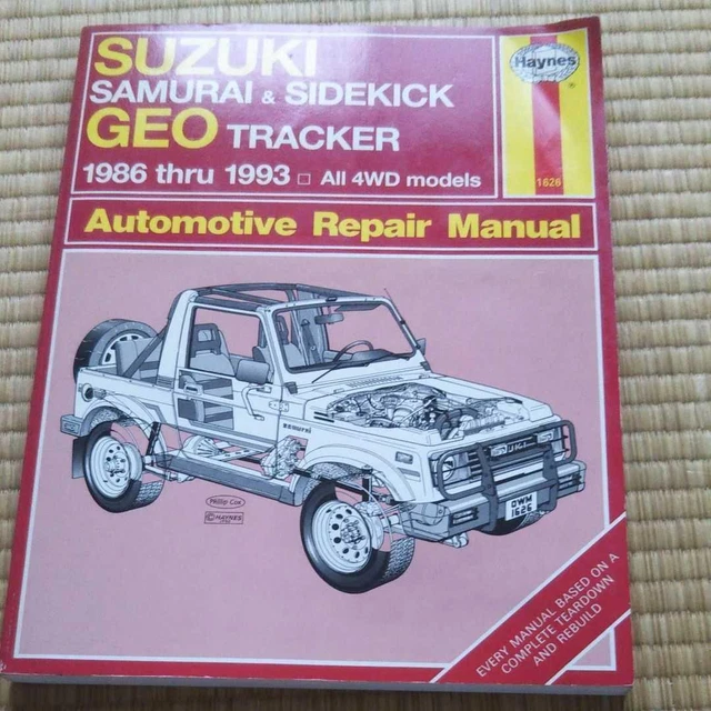 Haynes Suzuki Samurai Manual Japan YA