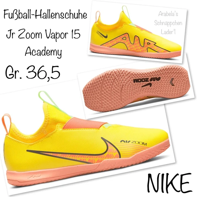 NIKE Fußball-Hallenschuhe Jr. Zoom Vapor 15 Academy gelb Gr. EU 36,5