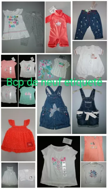 Lot fille 6.9mois Bcp Neufs+TBE Catimini Sergent major Obaïbi (tout est detaillé