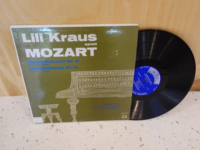 Lili Kraus "Lili Kraus Spielt Mozart" MMS 2191 LP mono classical piano