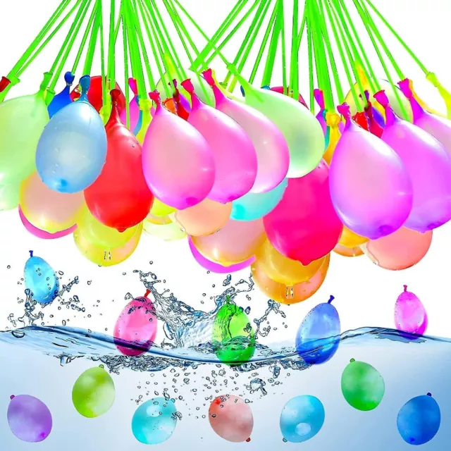 Water Fun Balloons Fast Fill Self-Tying Water Bombs Summer Party 3×132 396pcs