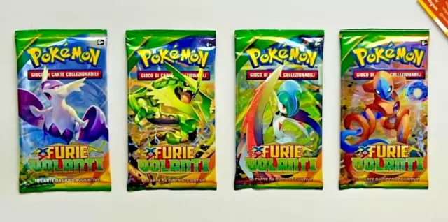 (x1) Pokemon Booster Pack Italiano XY Furie Volanti Sealed Non Pesato Random Art