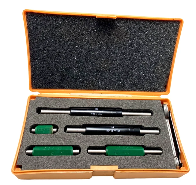 Mitutoyo  1 to 5 Inch Long, 5 Piece Micrometer Calibration Standard Set