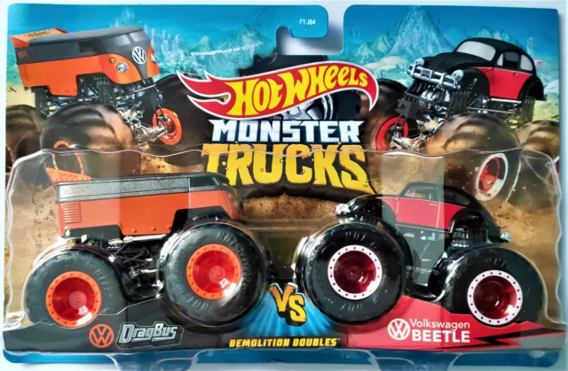 Hot Wheels Monster Trucks Demolition Doubles 1:64 - Silverado / Raptor