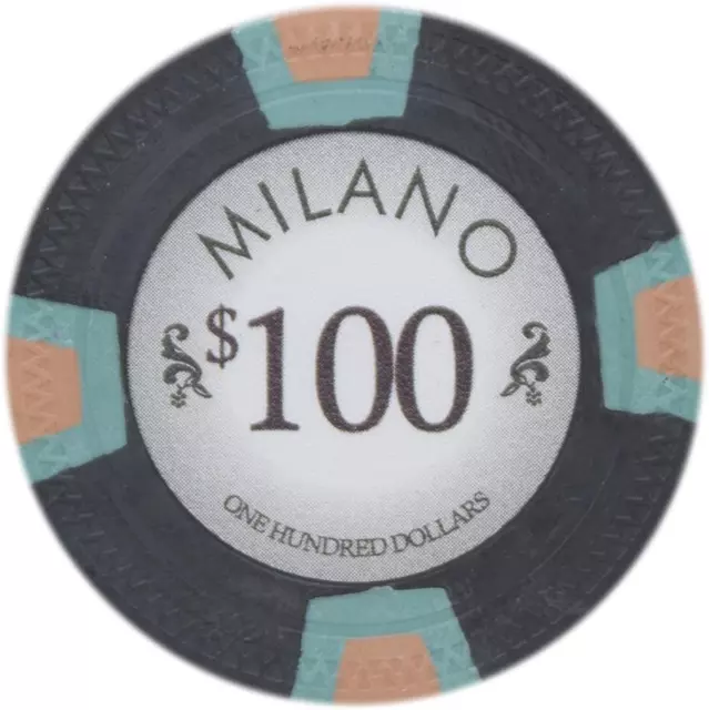 Claysmith Gaming Milano Casino Grade Clay Poker Chip 10-Gram � Pack of 50