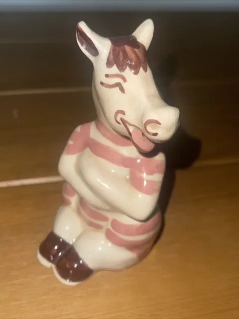 Vintage Walker Pottery Laughing Donkey Ceramic Figurine California Pottery