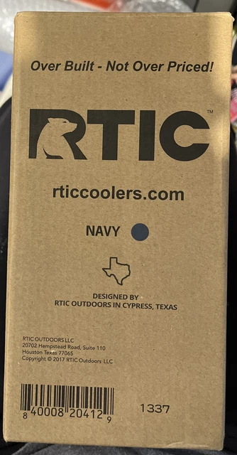 RTIC 30 oz Insulated Tumbler Stainless Steel Coffee Travel Mug with Lid--Navy